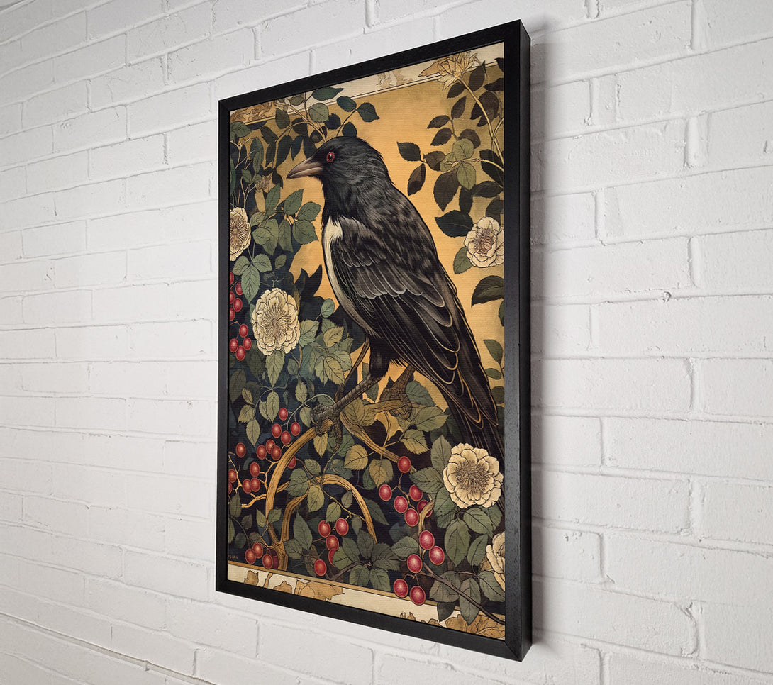  A Canvas Print of The Crow And The Rose Canvas Print