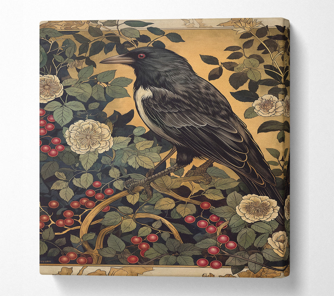  A Canvas Print of The Crow And The Rose Canvas Print