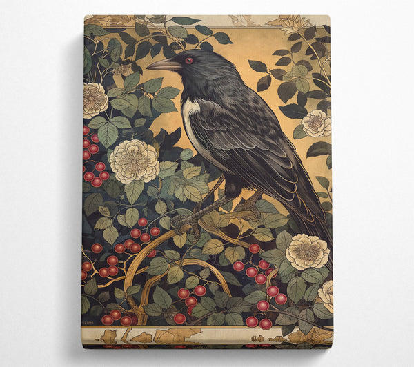  A Canvas Print of The Crow And The Rose Canvas Print