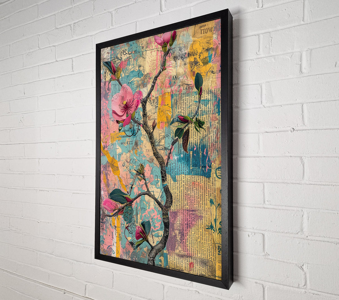  A Canvas Print of Blossoms In The Midst Of Chaos Canvas Wall Art