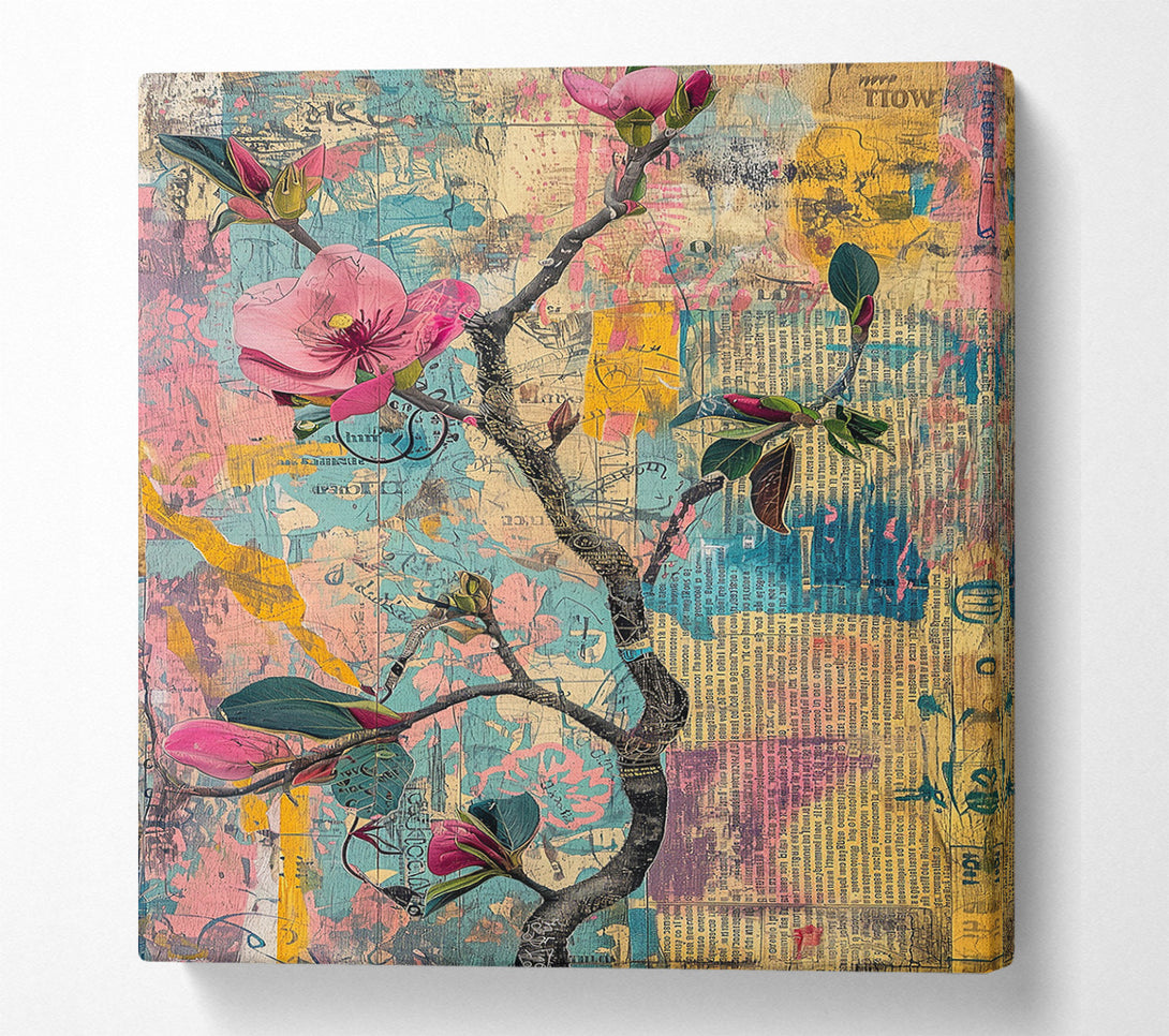  A Canvas Print of Blossoms In The Midst Of Chaos Canvas Wall Art