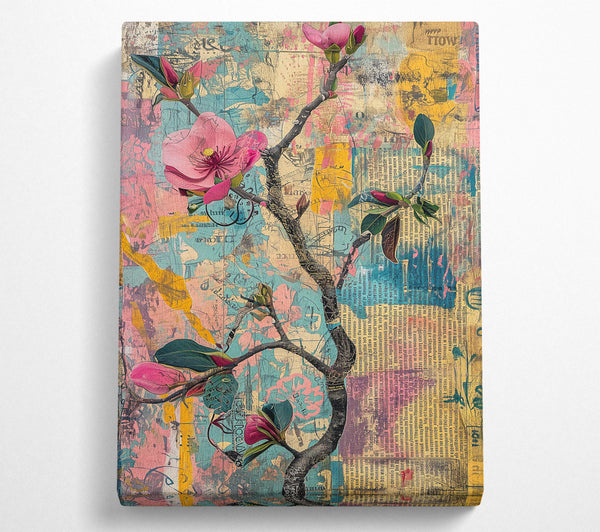  A Canvas Print of Blossoms In The Midst Of Chaos Canvas Wall Art