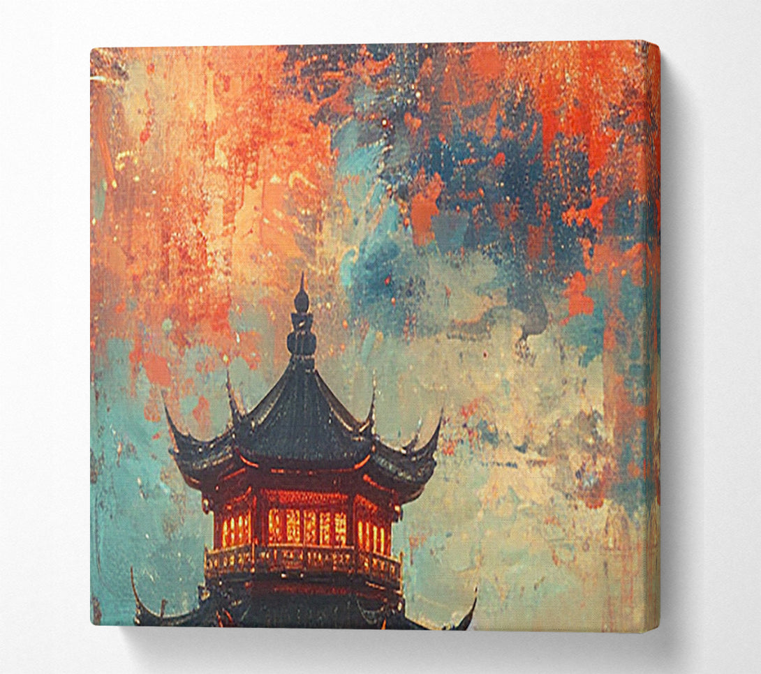  A Canvas Print of Crimson Canopy Canvas Wall Art