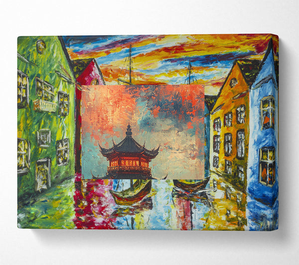 A Canvas Print of Crimson Canopy Canvas Wall Art