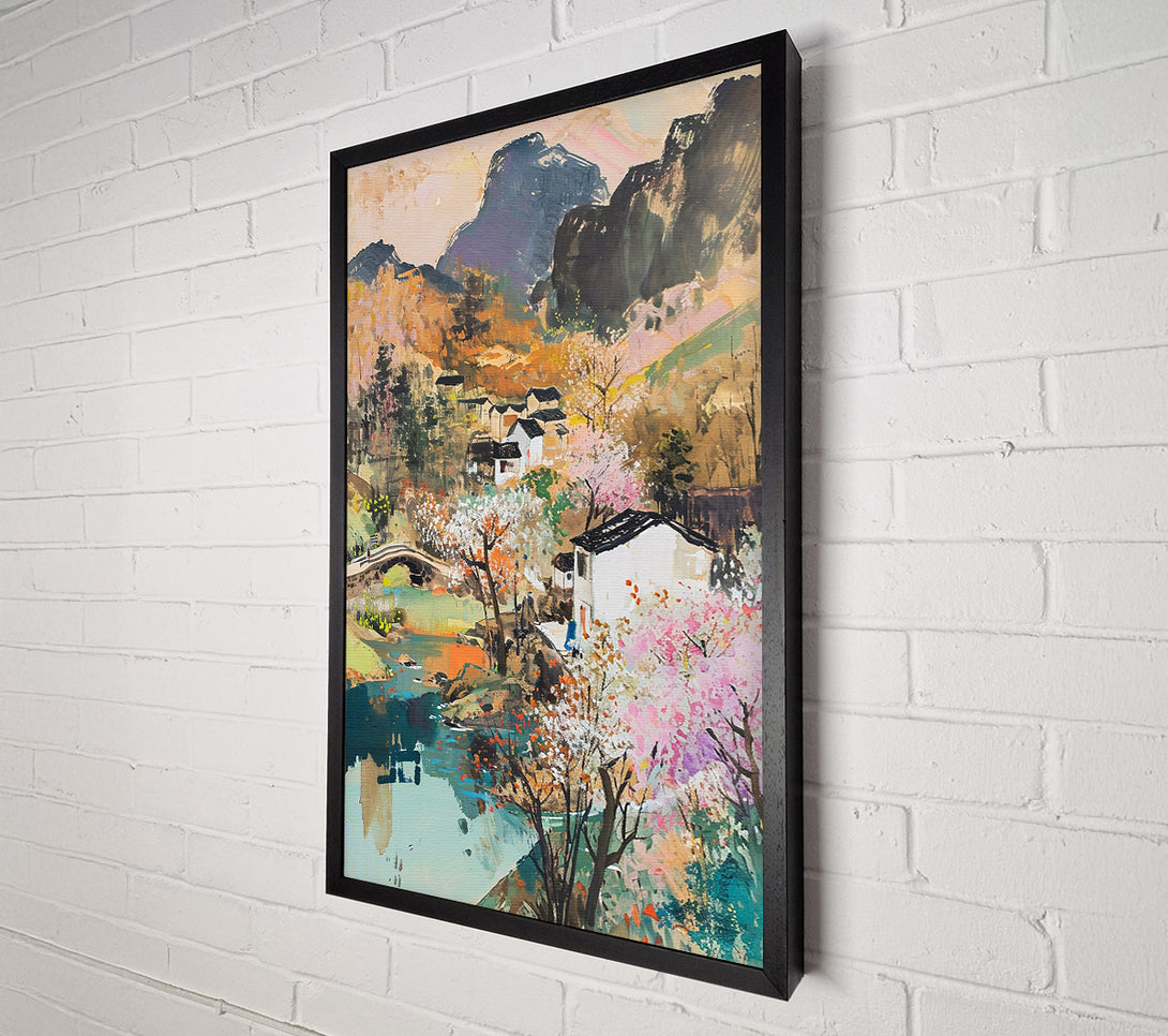  A Canvas Print of Misty Blossoms Canvas Art