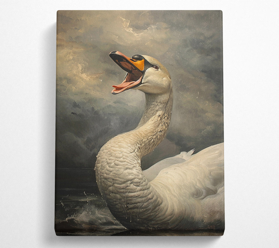  A Canvas Print of The Swan'S Song Canvas Print