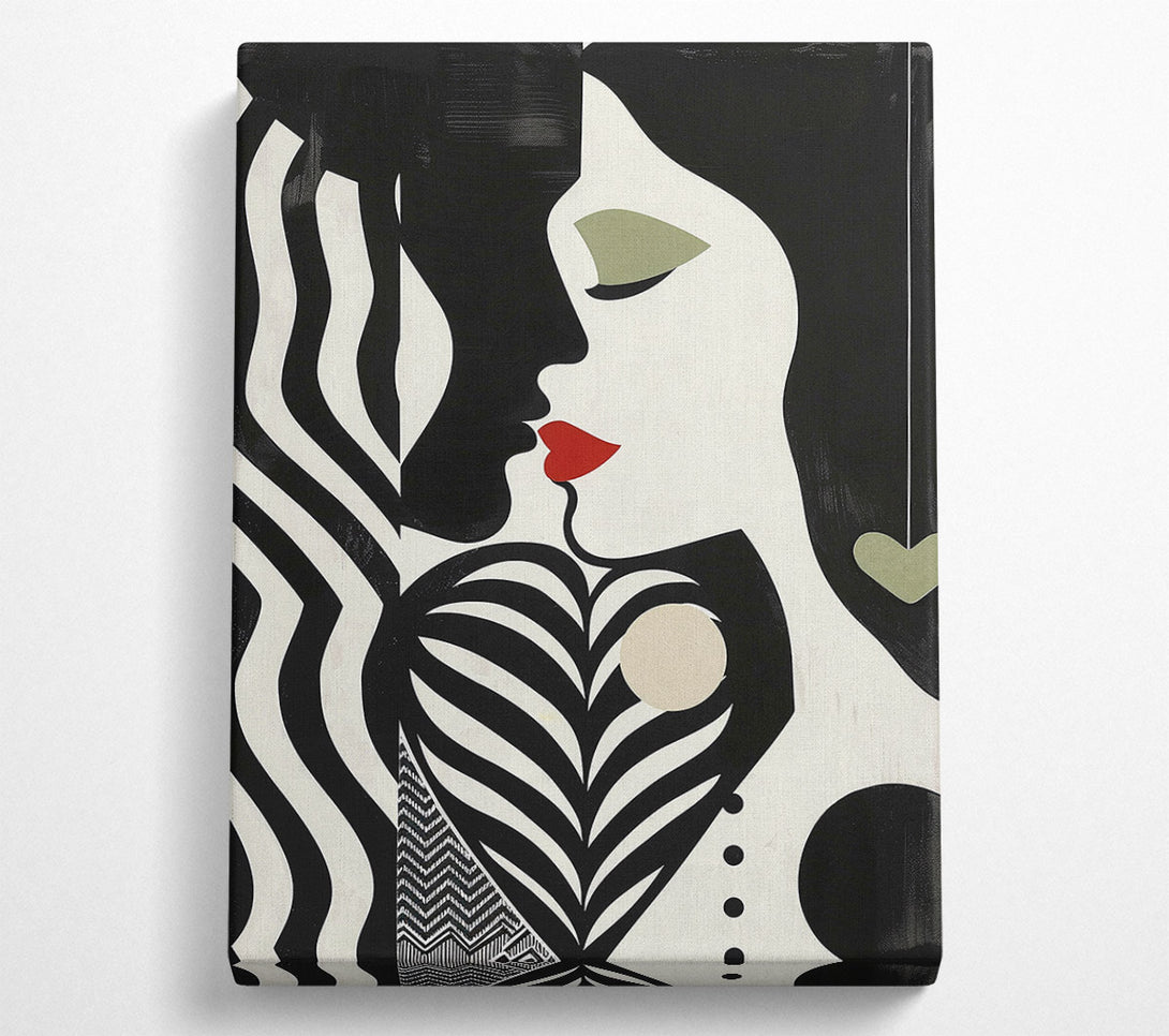  A Canvas Print of The Kiss Canvas Wall Art