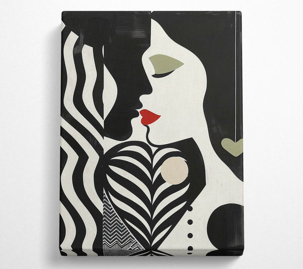  A Canvas Print of The Kiss Canvas Wall Art
