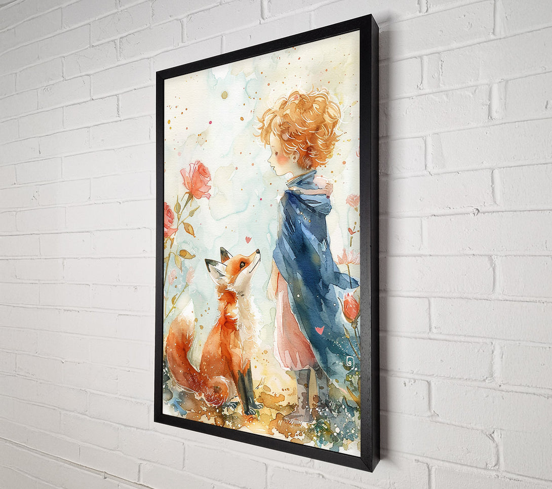  A Canvas Print of The Little Prince And The Fox Canvas Wall Art
