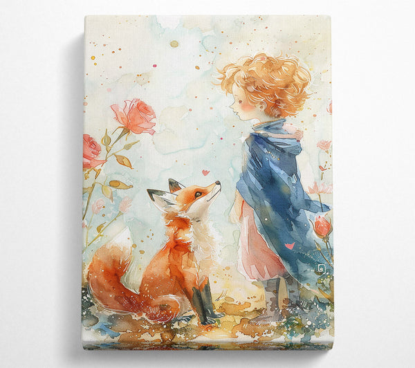  A Canvas Print of The Little Prince And The Fox Canvas Wall Art