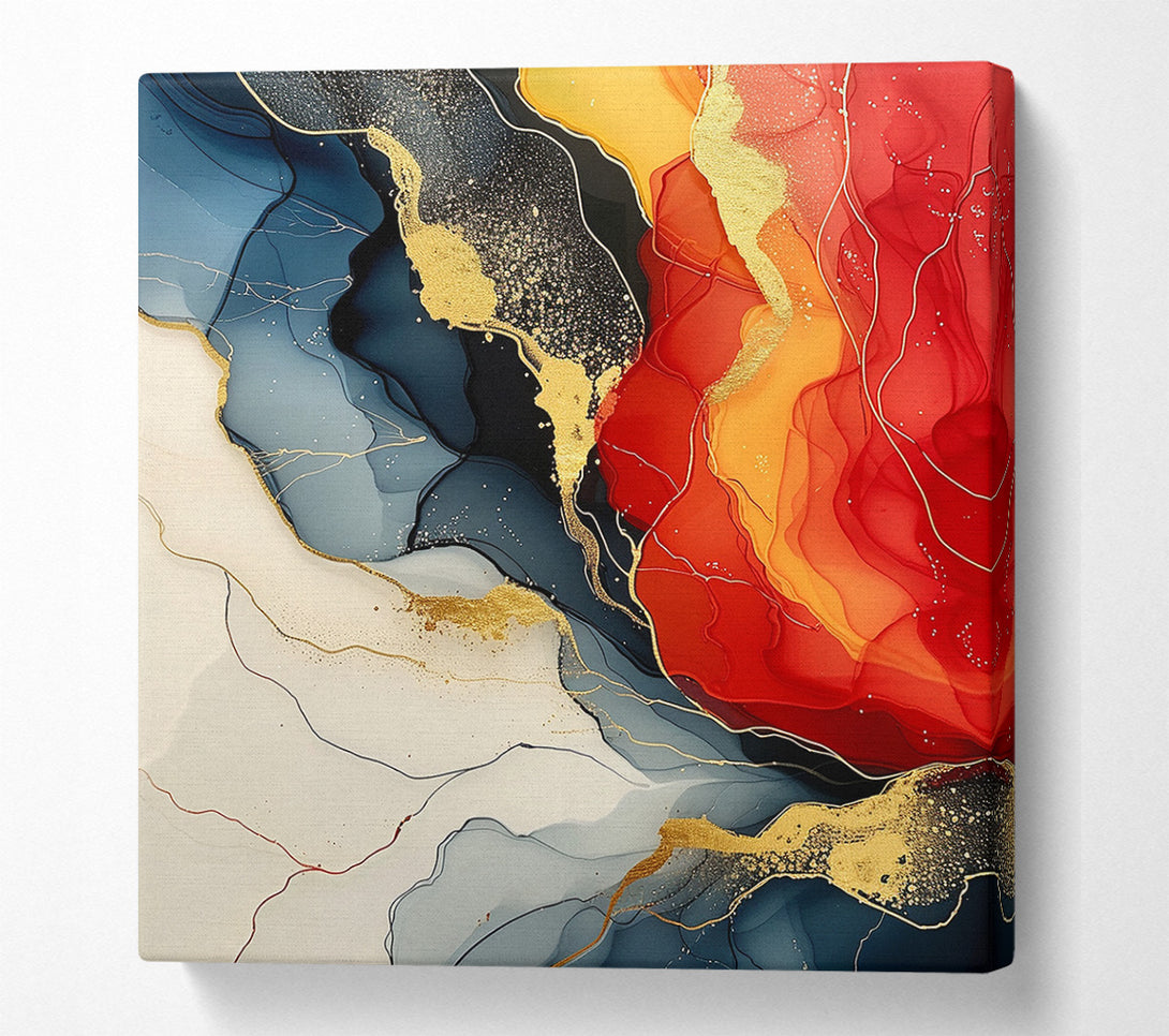  A Canvas Print of Molten Gold Canvas Print