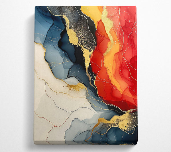 A Canvas Print of Molten Gold Canvas Print