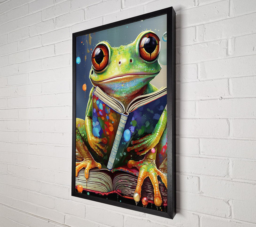  A Canvas Print of The Wise Frog Canvas Print