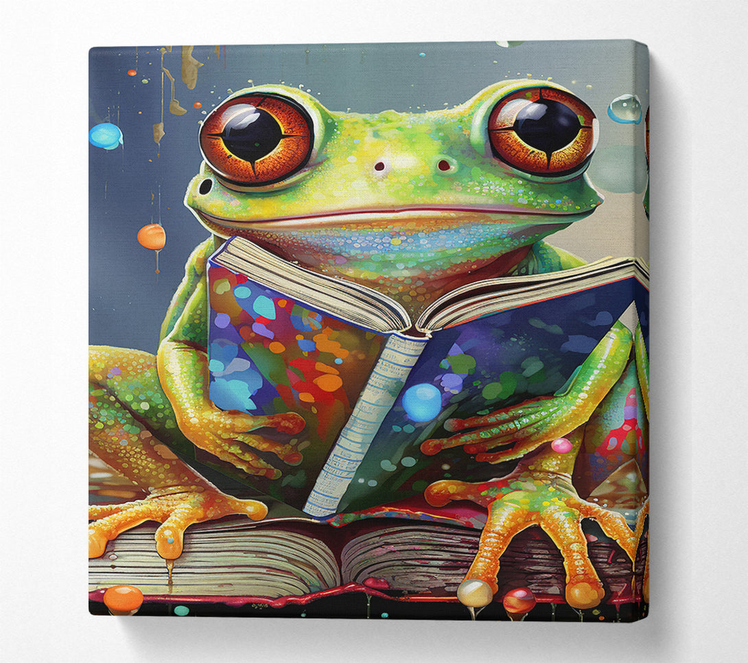  A Canvas Print of The Wise Frog Canvas Print