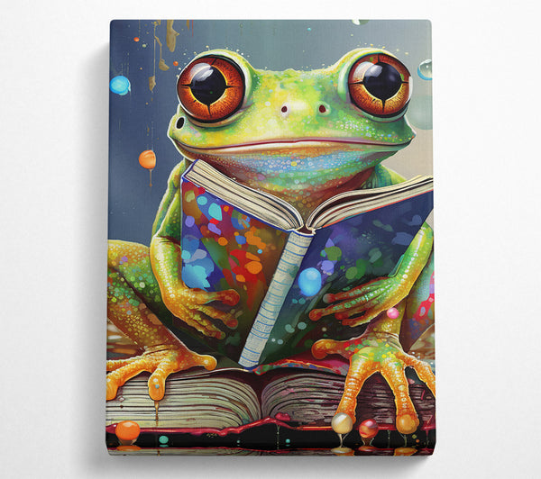  A Canvas Print of The Wise Frog Canvas Print