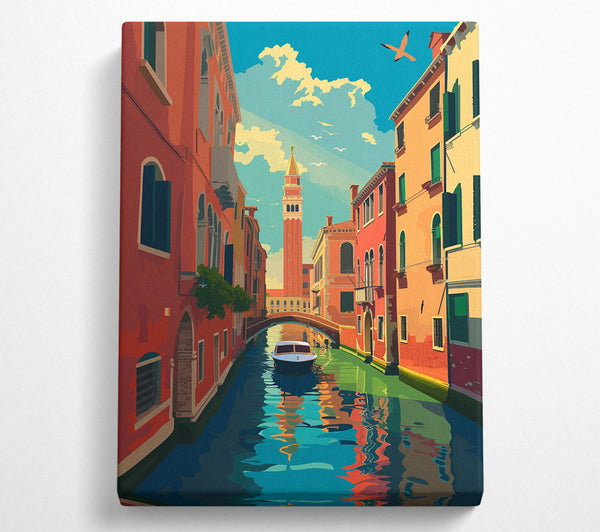  A Canvas Print of Venice Canal Canvas Wall Art