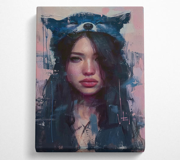  A Canvas Print of The Wolf'S Girl Canvas Print