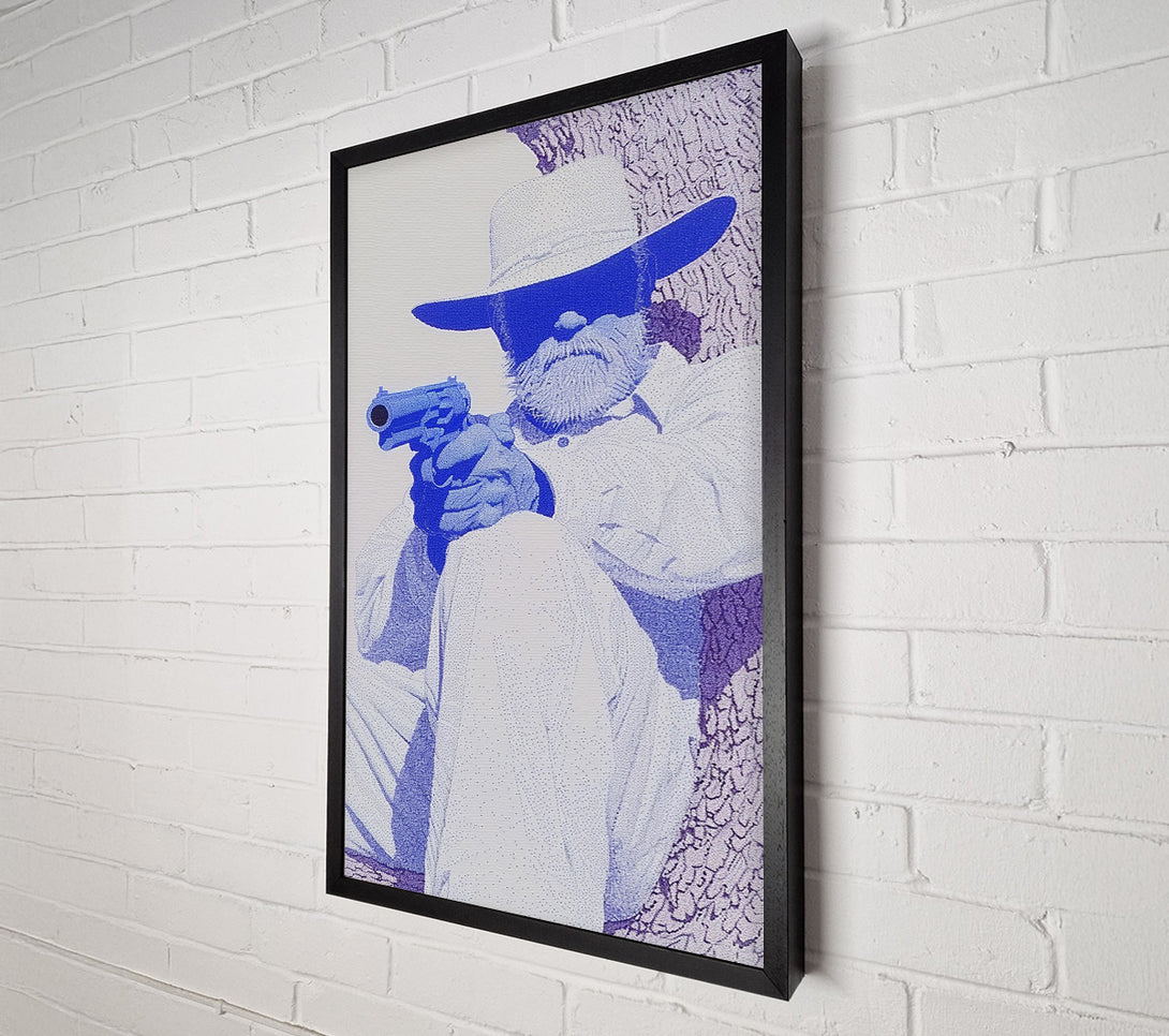  A Canvas Print of The Blue Bandit Canvas Wall Art