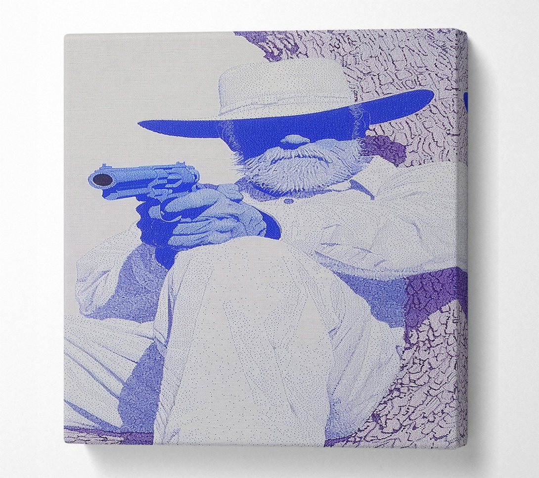  A Canvas Print of The Blue Bandit Canvas Wall Art