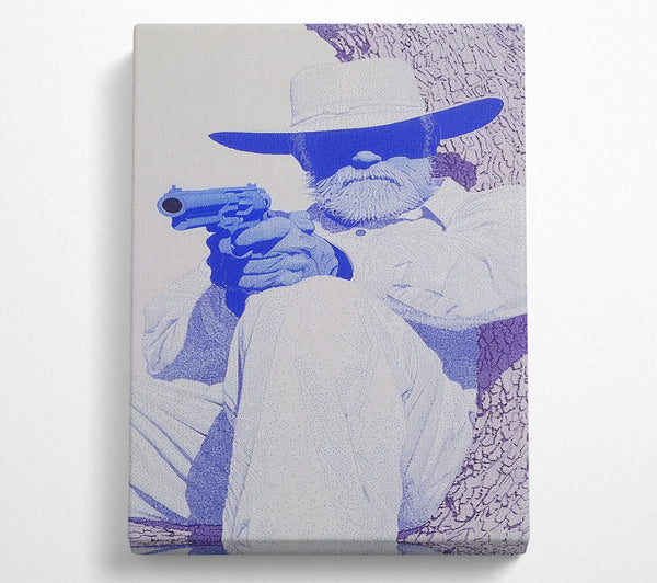  A Canvas Print of The Blue Bandit Canvas Wall Art
