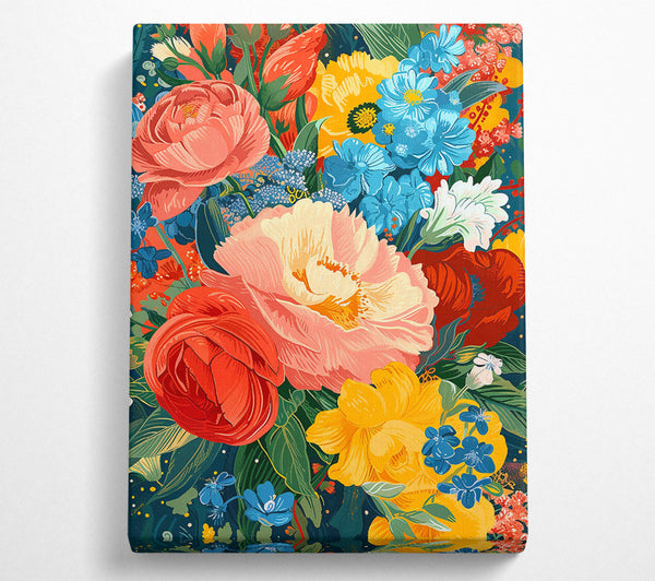  A Canvas Print of Abundant Garden Canvas Art