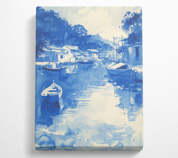  A Canvas Print of Indigo Dreams Canvas Art