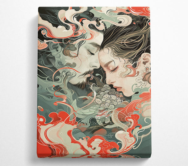  A Canvas Print of The Kiss Of The Dragon Canvas Art