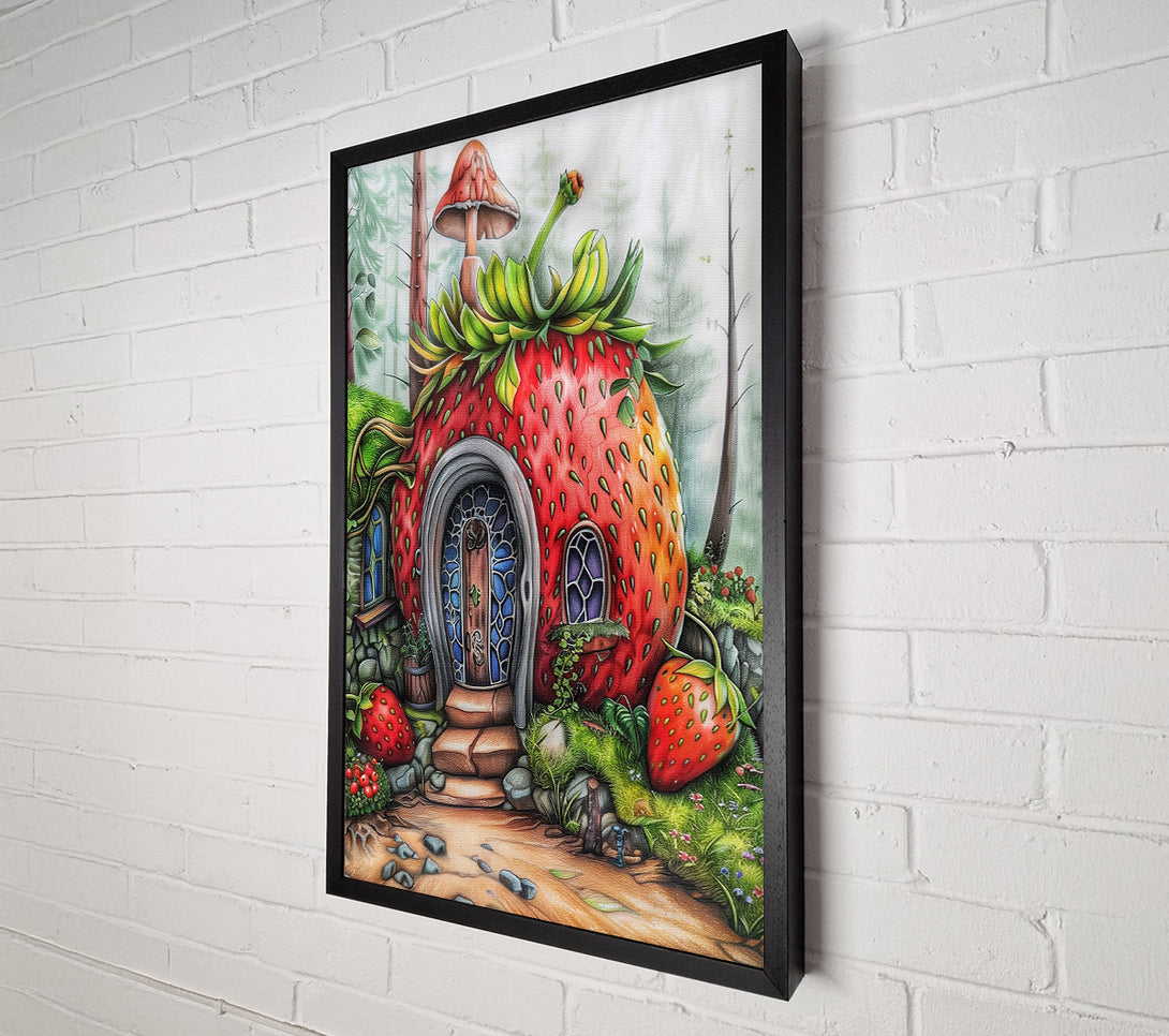  A Canvas Print of Strawberry Home Canvas Wall Art