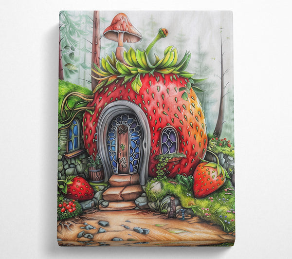  A Canvas Print of Strawberry Home Canvas Wall Art