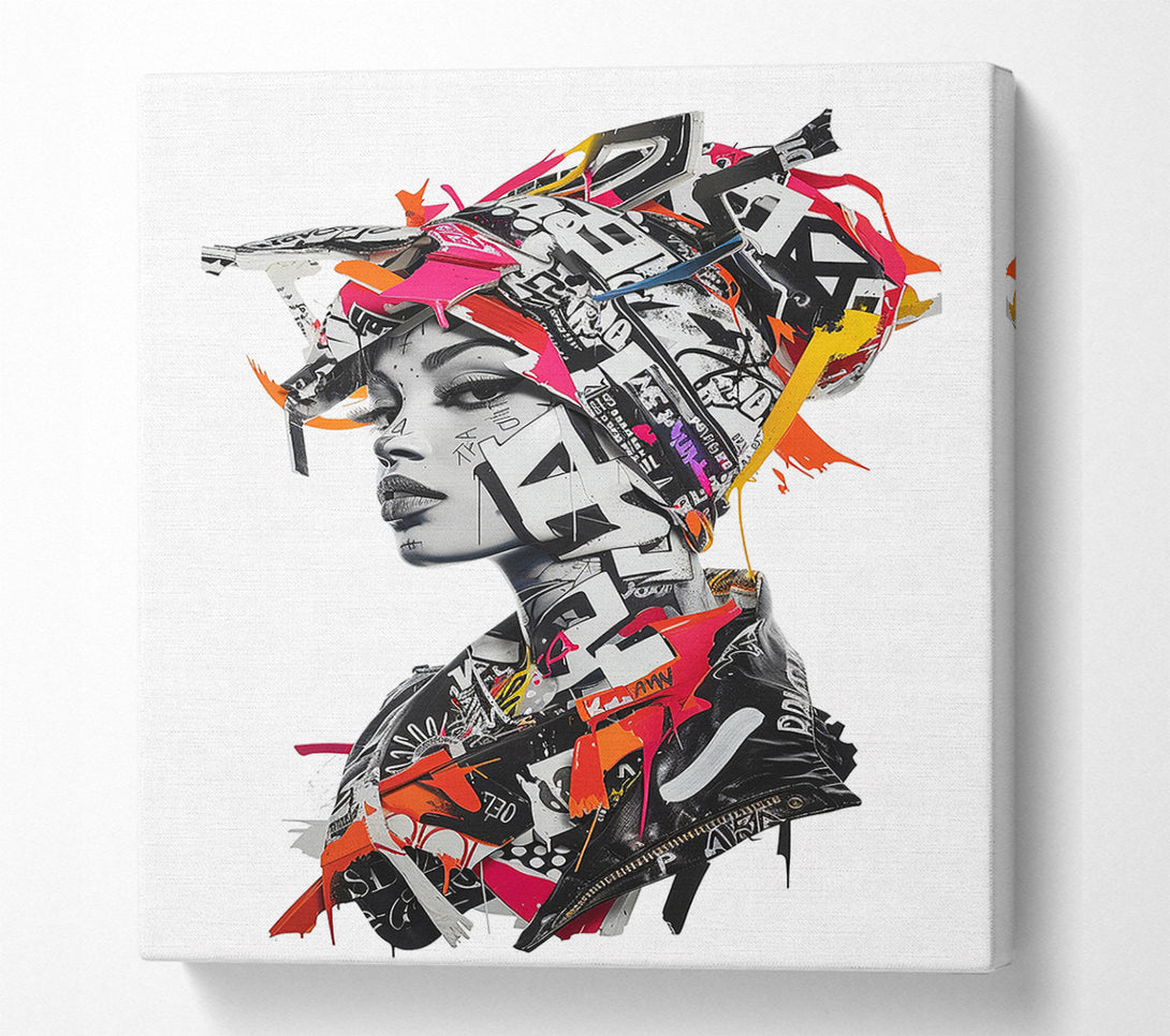  A Canvas Print of A Colorful Mind. Canvas Wall Art