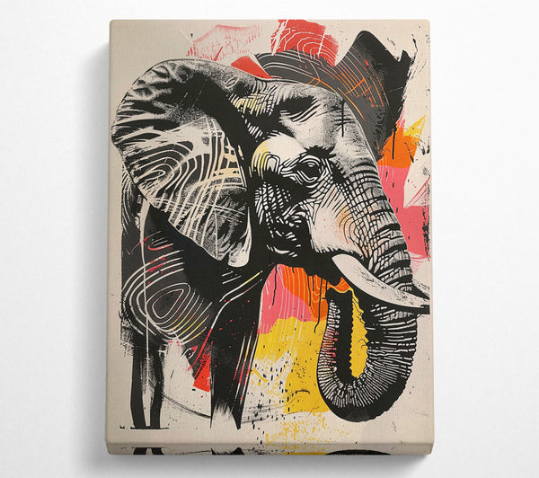  A Canvas Print of The Majestic Elephant Canvas Wall Art