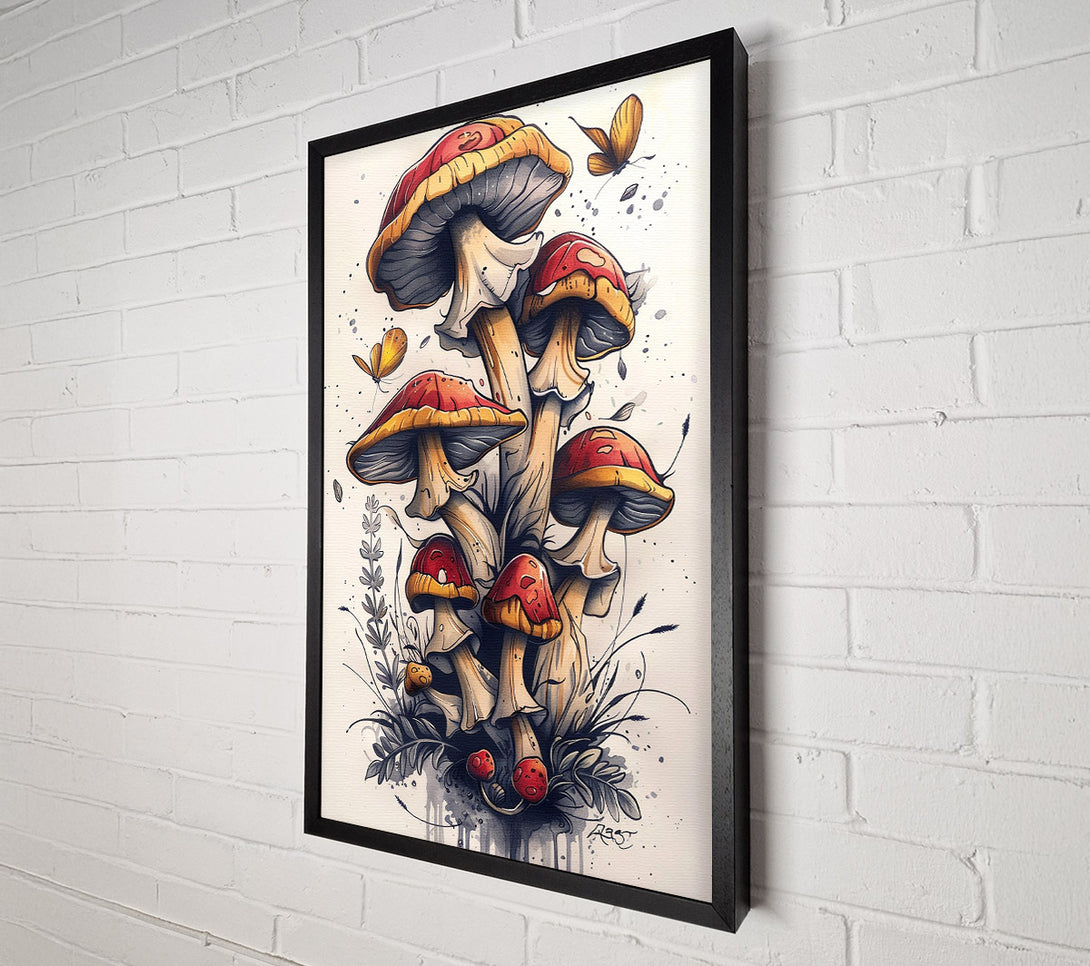  A Canvas Print of Fungi Forest Canvas Art