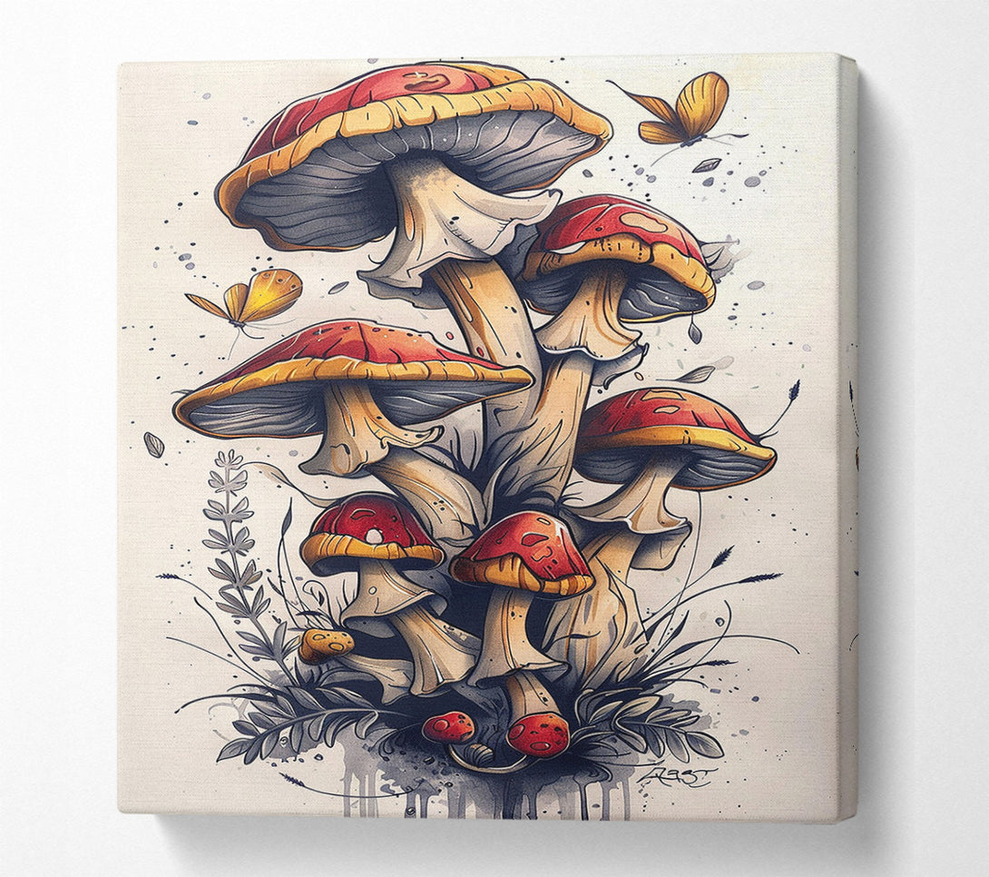  A Canvas Print of Fungi Forest Canvas Art
