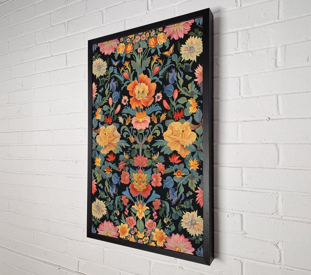  A Canvas Print of Blossoms In The Dark Canvas Print