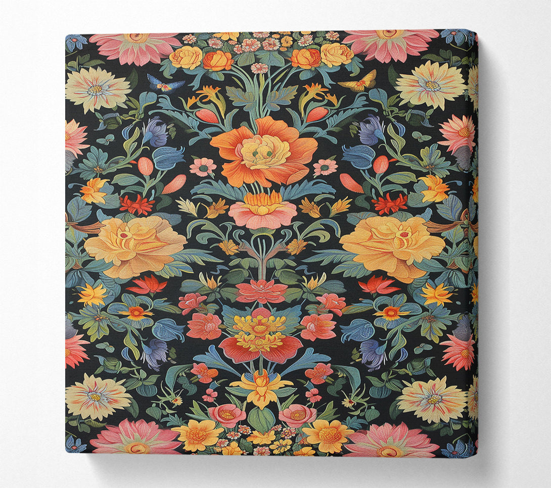  A Canvas Print of Blossoms In The Dark Canvas Print
