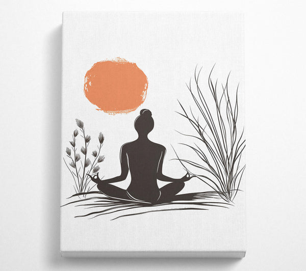  A Canvas Print of Tranquil Contemplation Canvas Wall Art