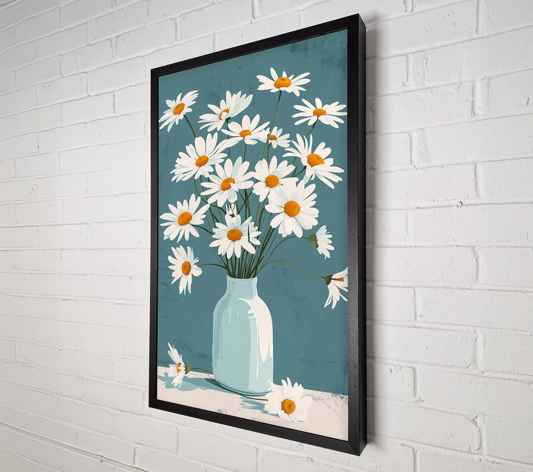  A Canvas Print of Field Of Daisies Canvas Art