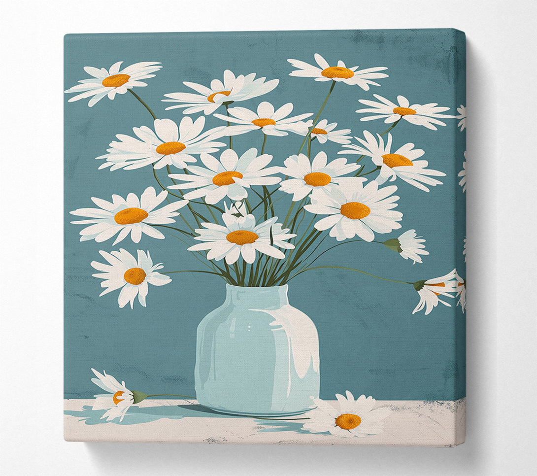  A Canvas Print of Field Of Daisies Canvas Art
