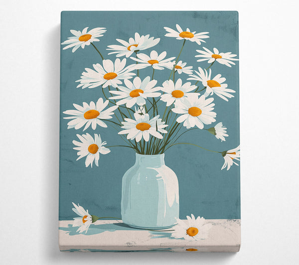  A Canvas Print of Field Of Daisies Canvas Art