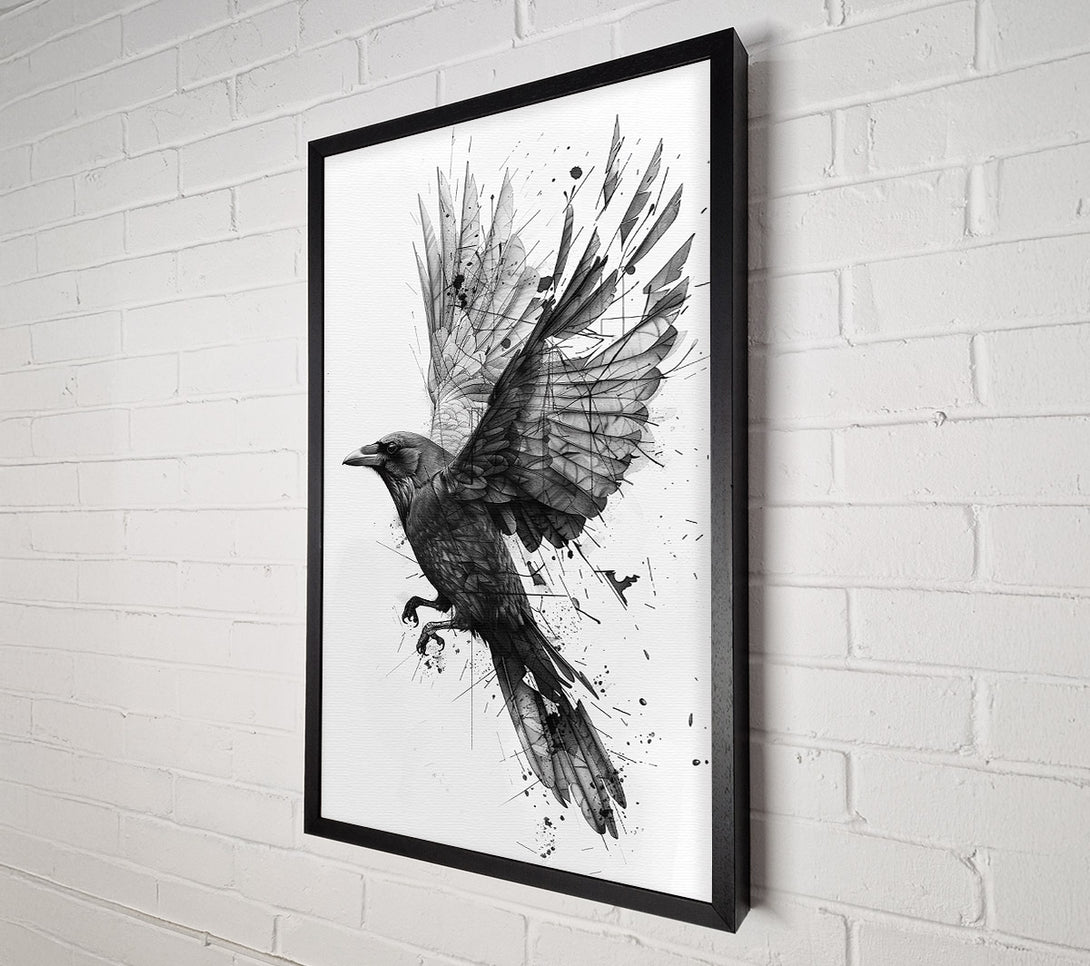 A Canvas Print of Raven'S Flight Canvas Art