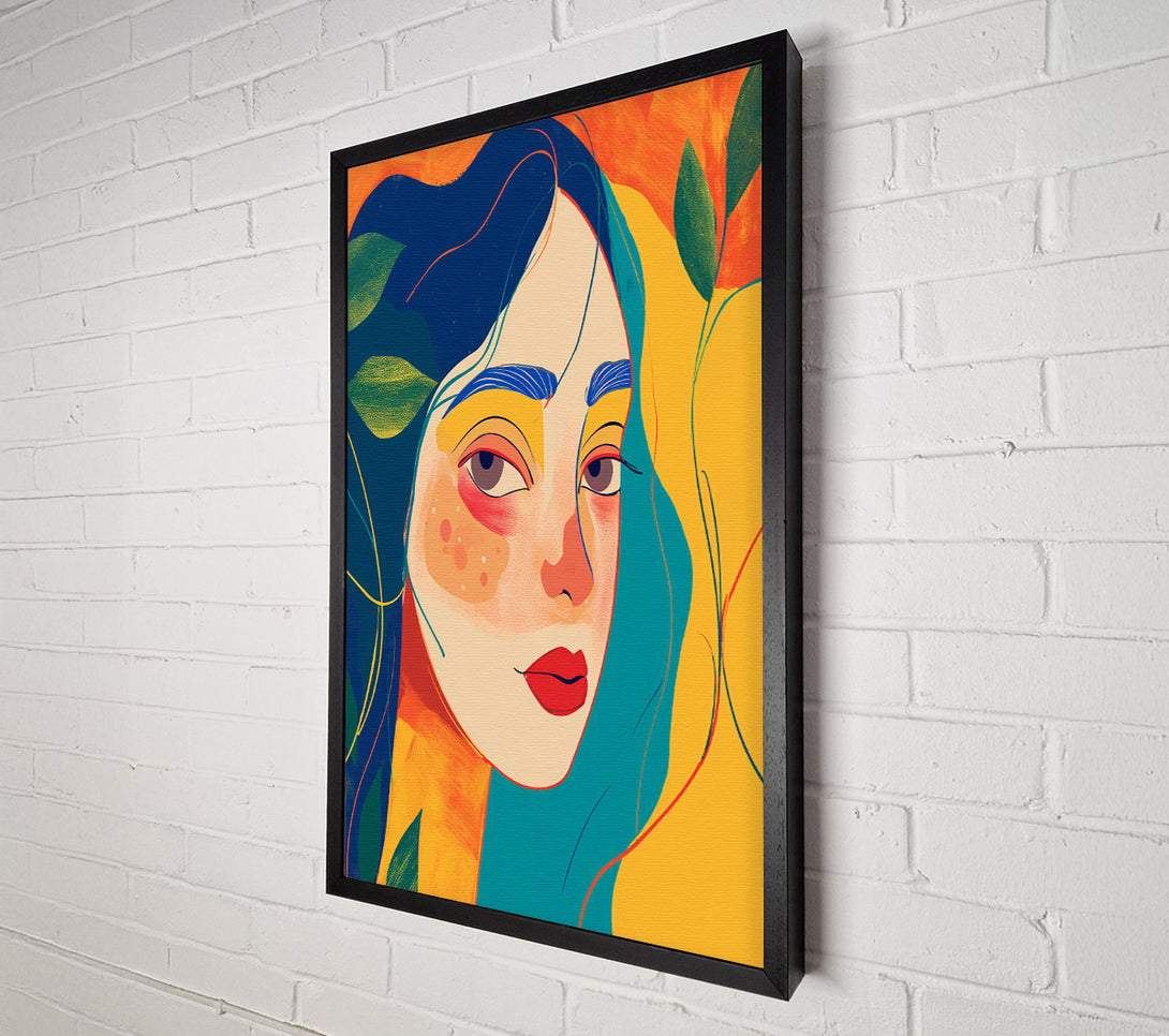  A Canvas Print of A Colorful Portrait Canvas Print