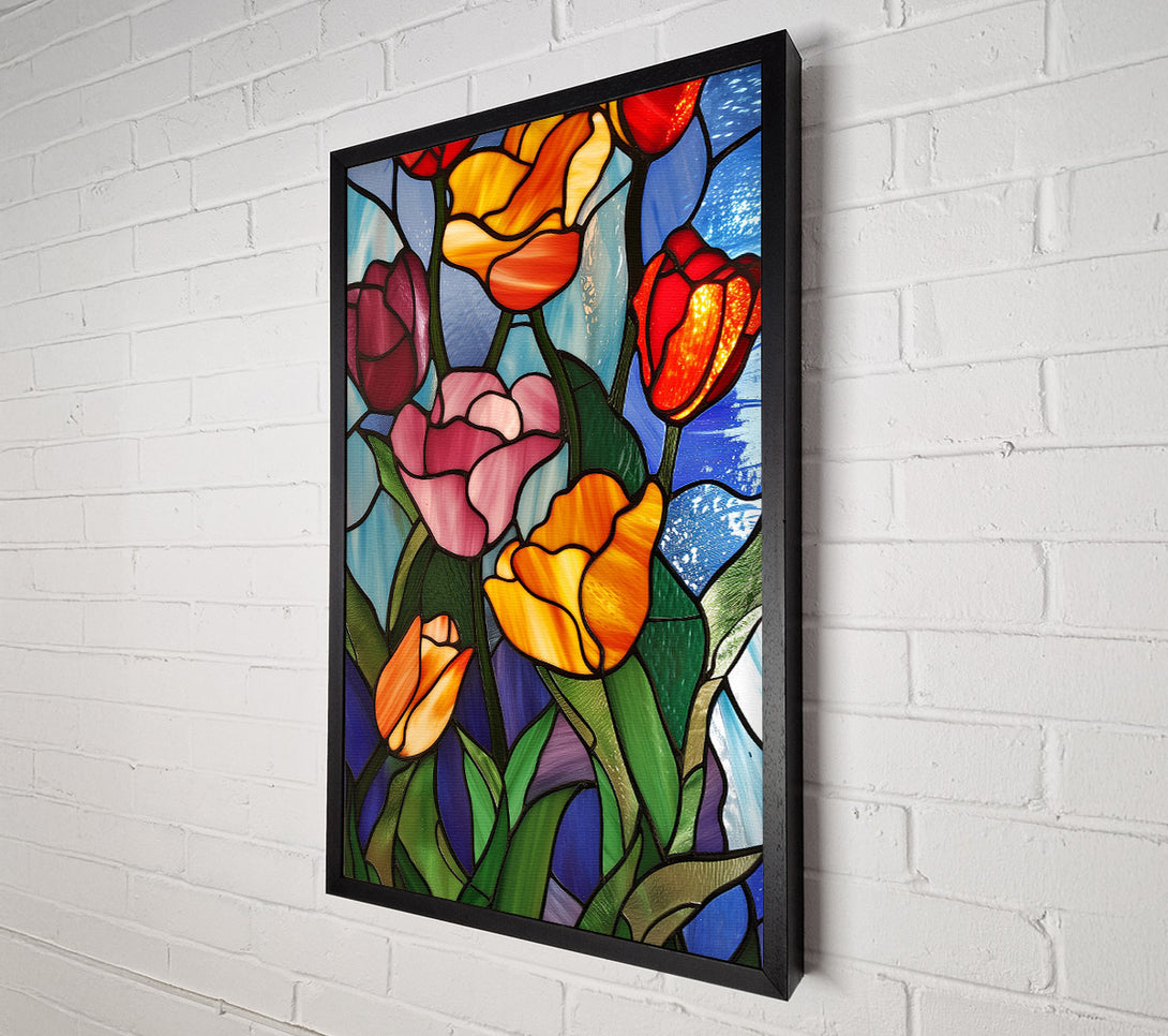  A Canvas Print of Tulips In Bloom Canvas Wall Art