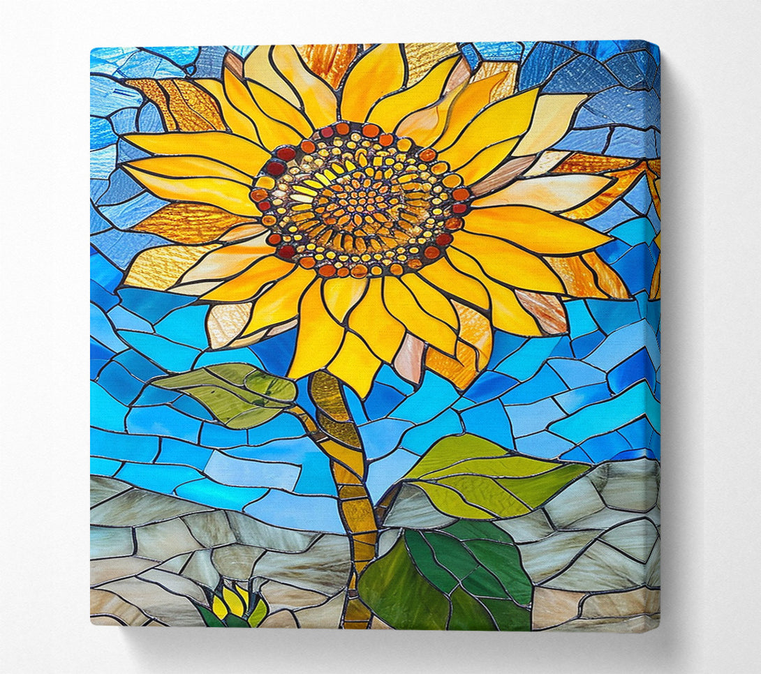  A Canvas Print of Sunflower Mosaic Canvas Art