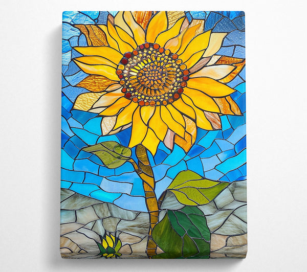  A Canvas Print of Sunflower Mosaic Canvas Art