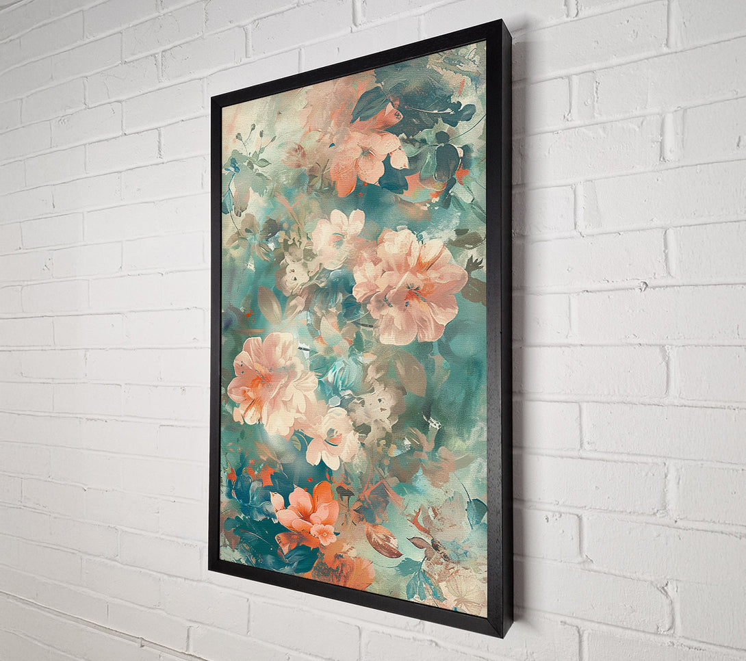  A Canvas Print of Abstract Floral Symphony Canvas Print