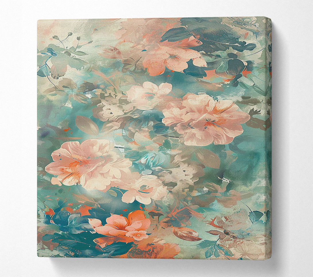 A Canvas Print of Abstract Floral Symphony Canvas Print