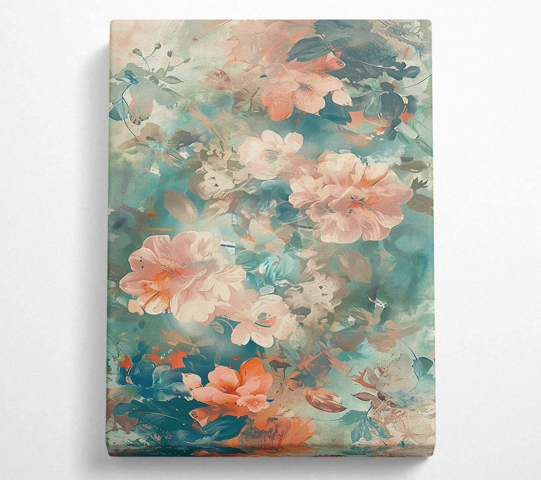  A Canvas Print of Abstract Floral Symphony Canvas Print