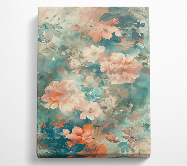  A Canvas Print of Abstract Floral Symphony Canvas Print