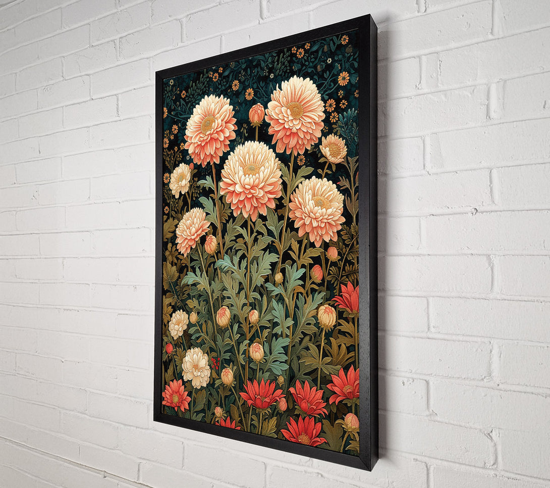  A Canvas Print of Chrysanthemum Garden Canvas Print