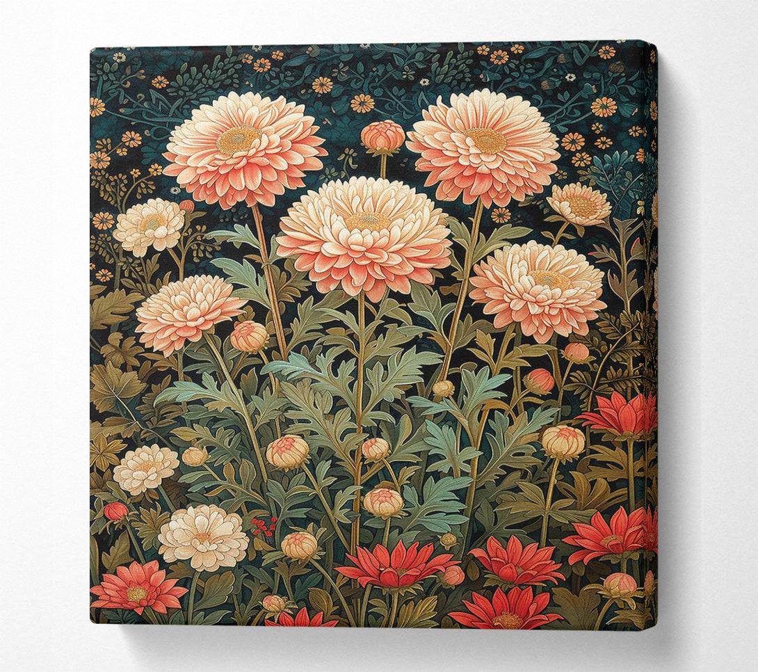  A Canvas Print of Chrysanthemum Garden Canvas Print